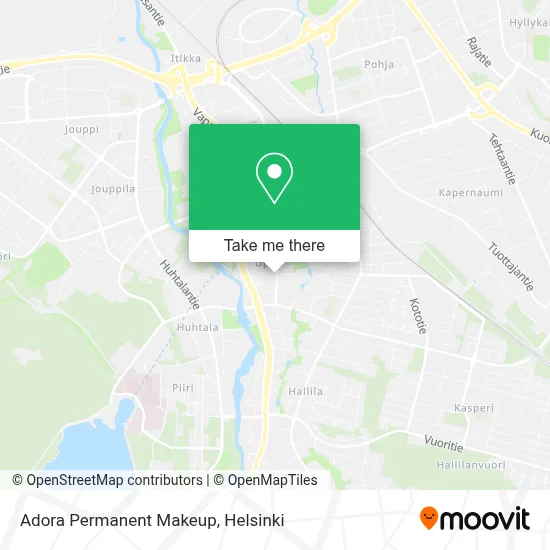 Adora Permanent Makeup map