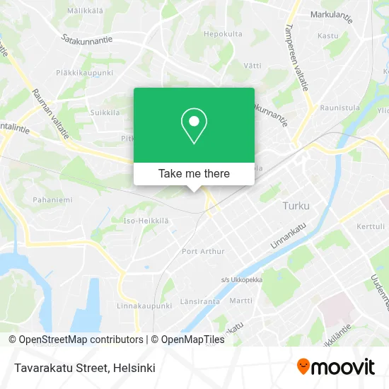Tavarakatu Street map