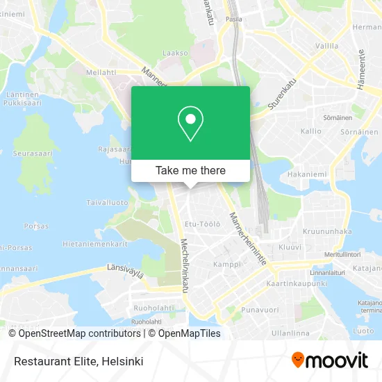 Restaurant Elite map