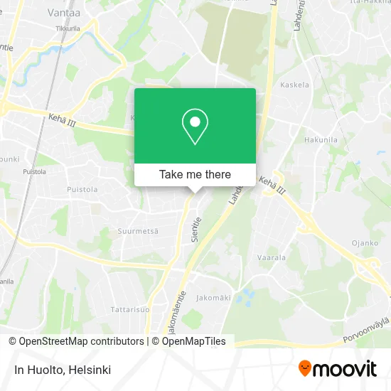 In Huolto map