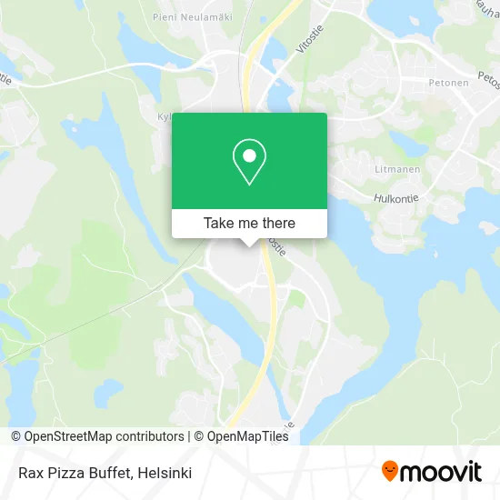 Rax Pizza Buffet map