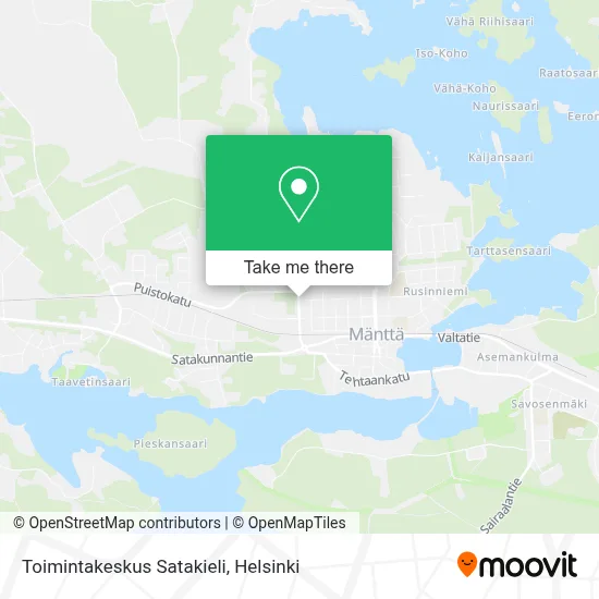 Toimintakeskus Satakieli map