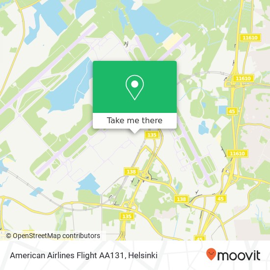 American Airlines Flight AA131 map