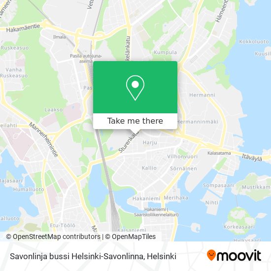 Savonlinja bussi  Helsinki-Savonlinna map