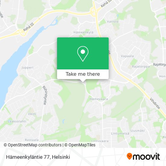 Hämeenkyläntie 77 map