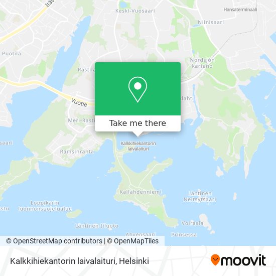 Kalkkihiekantorin laivalaituri map