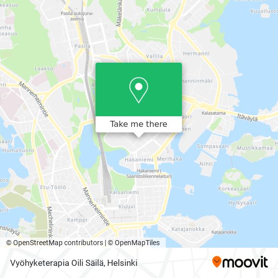 Vyöhyketerapia Oili Säilä map