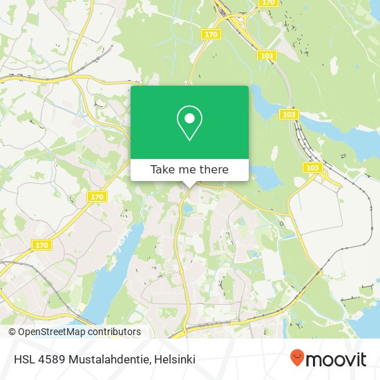 HSL 4589 Mustalahdentie map