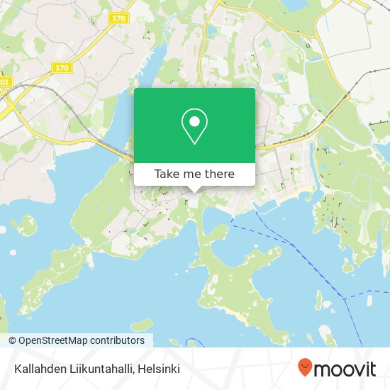 Kallahden Liikuntahalli map