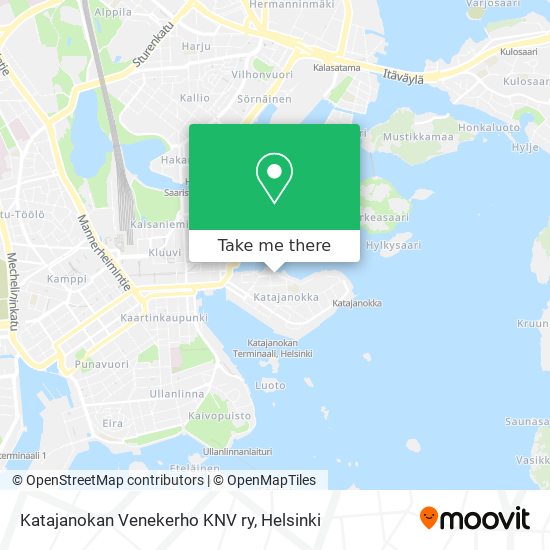 Katajanokan Venekerho KNV ry map
