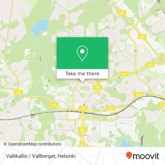 Vallikallio / Vallberget map