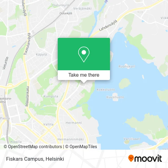 Fiskars Campus map