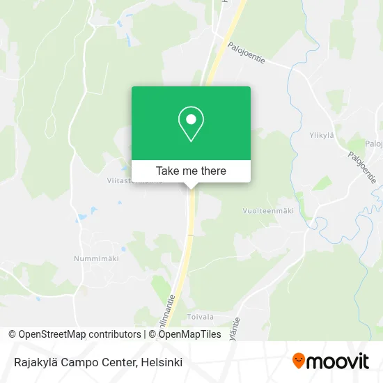 Rajakylä Campo Center map