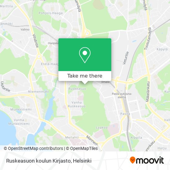 Ruskeasuon koulun Kirjasto map