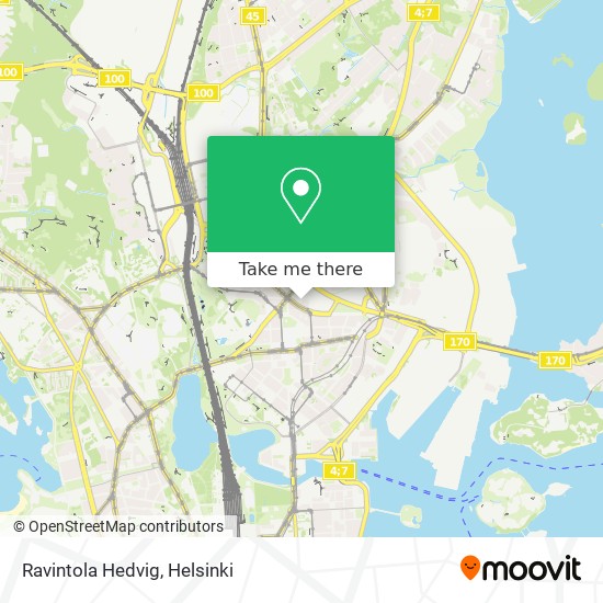 Ravintola Hedvig map