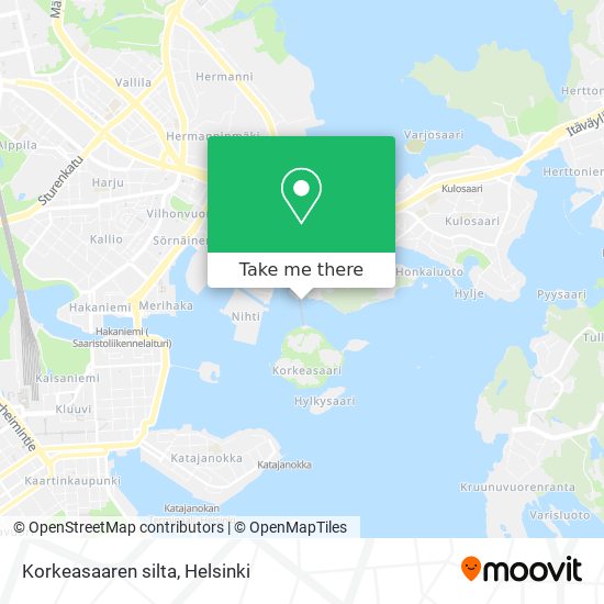 Korkeasaaren silta map