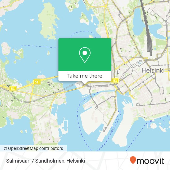 Salmisaari / Sundholmen map