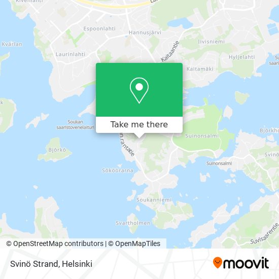 Svinö Strand map