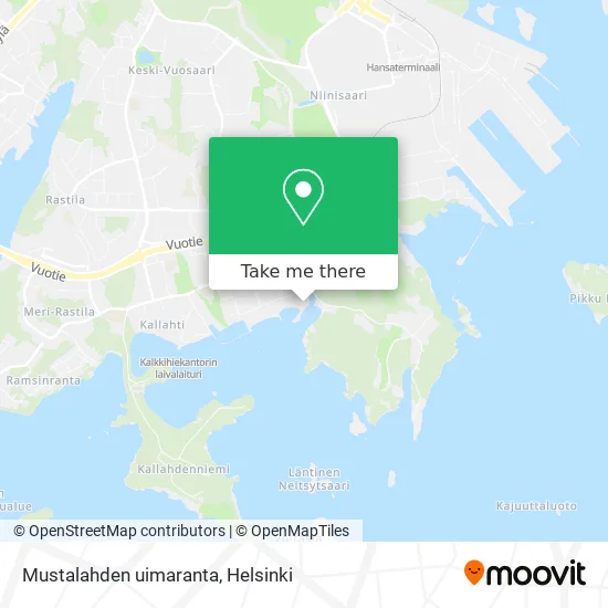 Mustalahden uimaranta map