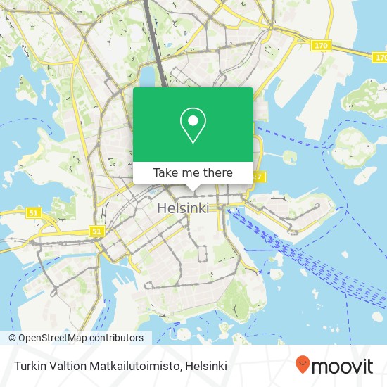 Turkin Valtion Matkailutoimisto map