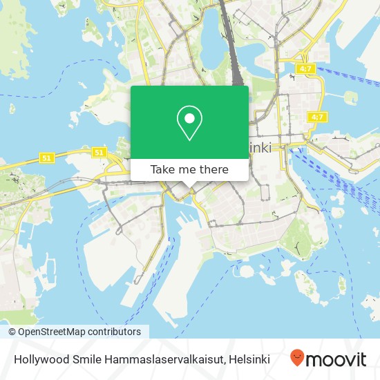 Hollywood Smile Hammaslaservalkaisut map