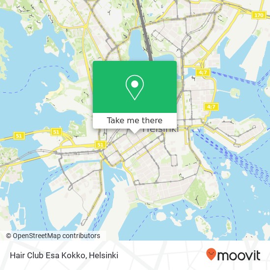 Hair Club Esa Kokko map