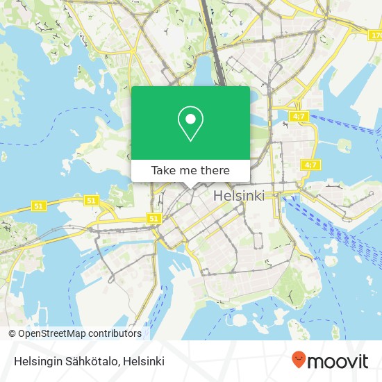 Helsingin Sähkötalo map