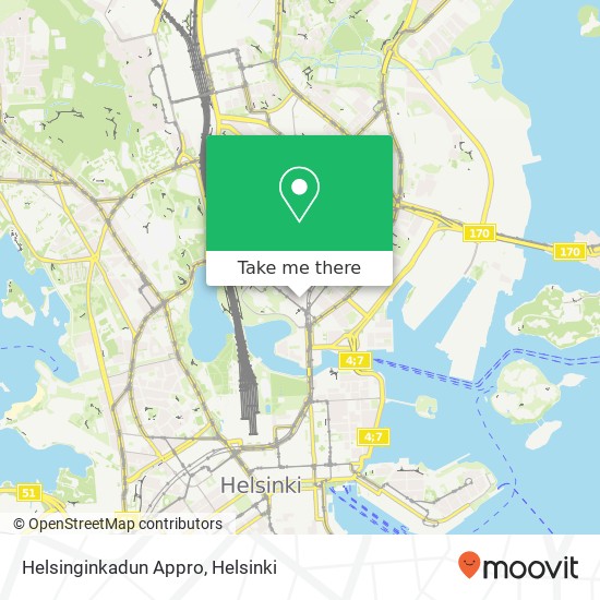 Helsinginkadun Appro map