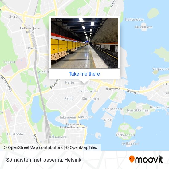 Sörnäisten metroasema map
