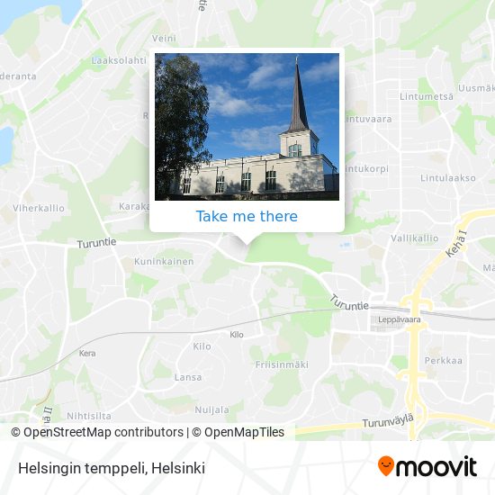 Helsingin temppeli map