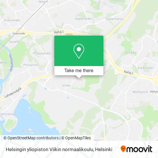 Helsingin yliopiston Viikin normaalikoulu map