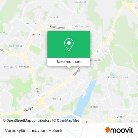 Vartiokylän Linnavuori map
