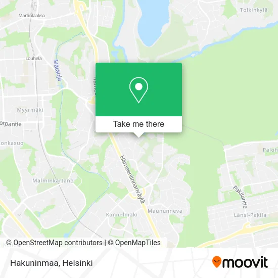 Hakuninmaa map