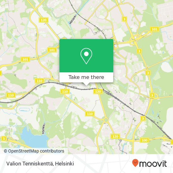 Valion Tenniskenttä map