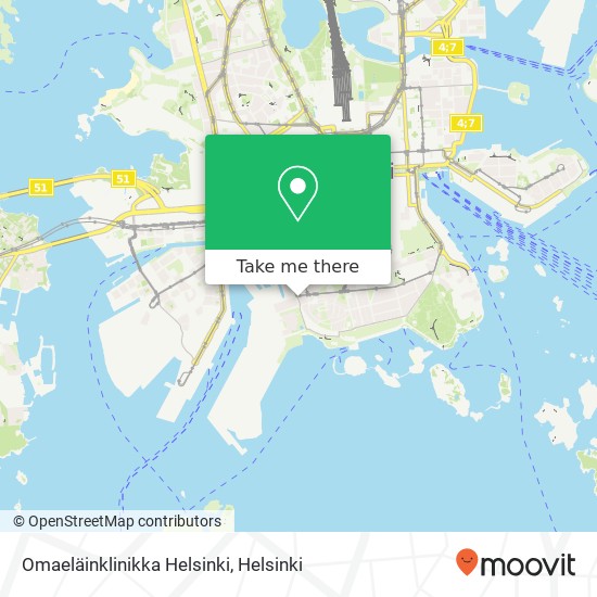 Omaeläinklinikka Helsinki map