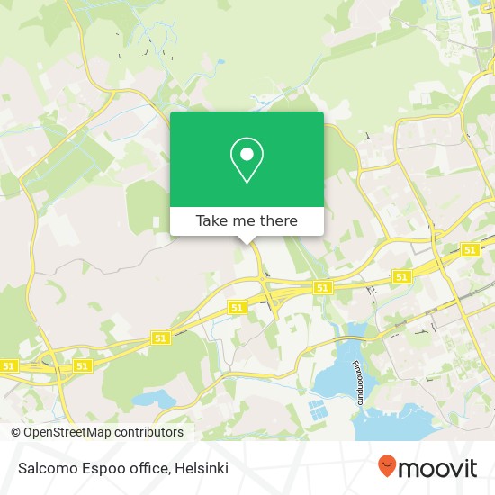 Salcomo Espoo office map