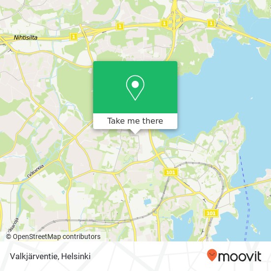 Valkjärventie map