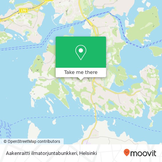 Aakenraitti ilmatorjuntabunkkeri map