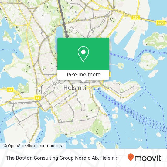 The Boston Consulting Group Nordic Ab map
