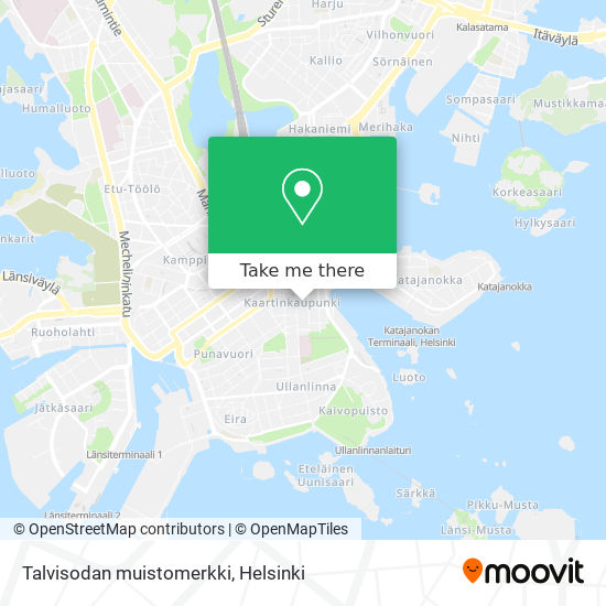 Talvisodan muistomerkki map