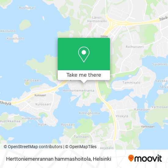 Herttoniemenrannan hammashoitola map