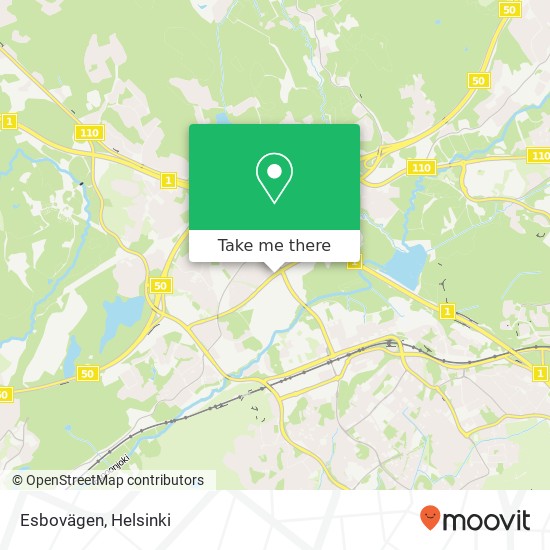 Esbovägen map