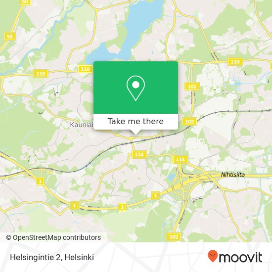 Helsingintie 2 map
