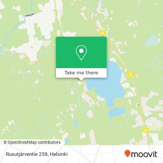 Rusutjärventie 258 map