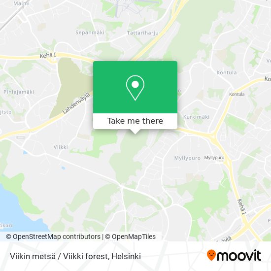 How to get to Viikin metsä / Viikki forest in Helsinki by Bus, Train or  Metro?