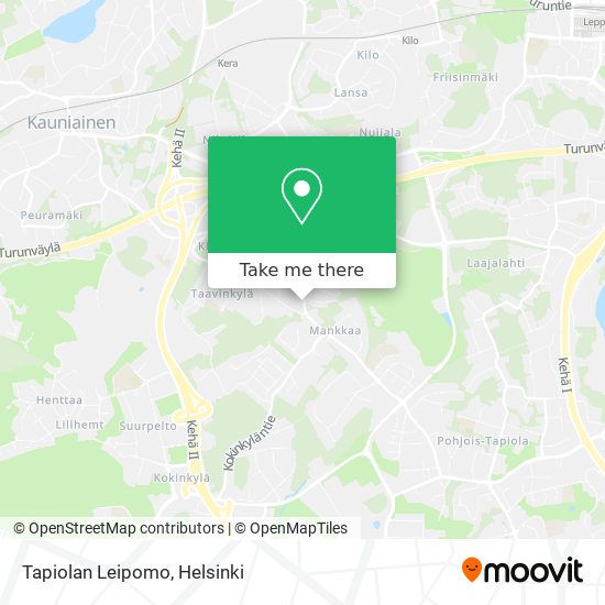 Tapiolan Leipomo map