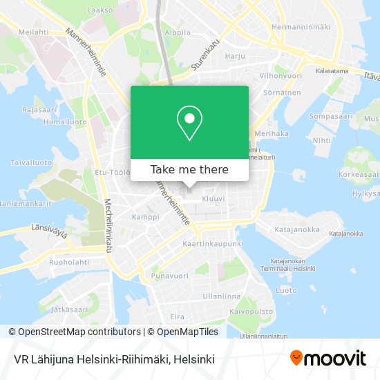 VR Lähijuna Helsinki-Riihimäki map