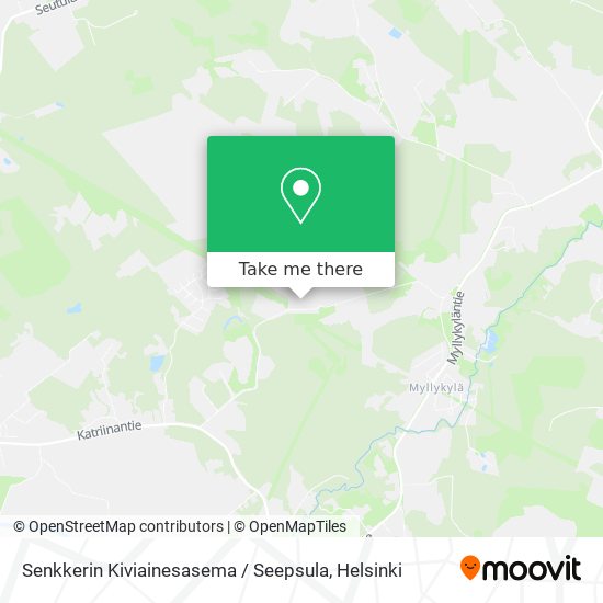 Senkkerin Kiviainesasema / Seepsula map