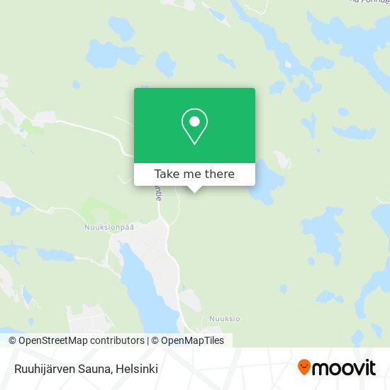 Ruuhijärven Sauna map