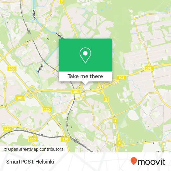 SmartPOST map